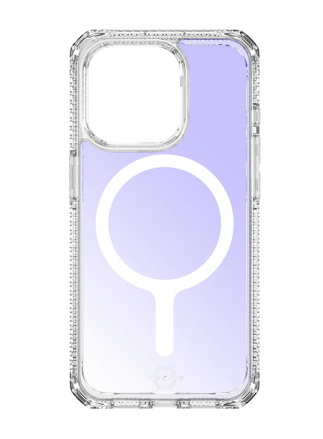 Itskins - Hybrid_r Iridescent Magsafe Case For Apple Iphone 15 Pro - Iridescent Violet