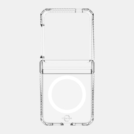 Itskins - Hybrid_r Clear Hinge Magsafe Case For Samsung Galaxy Z Flip6 - Transparent