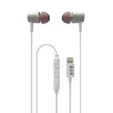 Bar Audio - Apple Lightning In Ear Wired Headphones - White