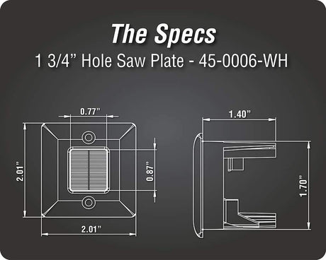 DATA COMM Hole Saw Brush Wall Plate - 2x2 In Wall Cable Management Plate to Hide Low Voltage Cables - Low Profile Recessed Cable Plate for Cable Pass Through – Hide TV Wires Behind the Wall, XX-Large, Black