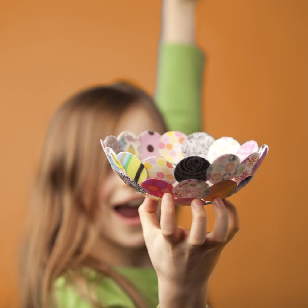 Craft-tastic Paper Bowls — DIY Bowl-Making Paper Craft Kit — Makes 3 Different Sizes — For Kids Ages 8+