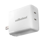 Cellhelmet - Usb C Dual Wall Charger 20w Pd - White