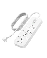 Belkin - 12 Outlet Surge Protector With Usb C And Usb A Ports - White