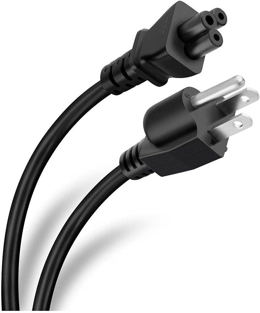 6FT 3-WIRE AC POWER CORD WITH CLOVER LEAF C5 CONNECTOR