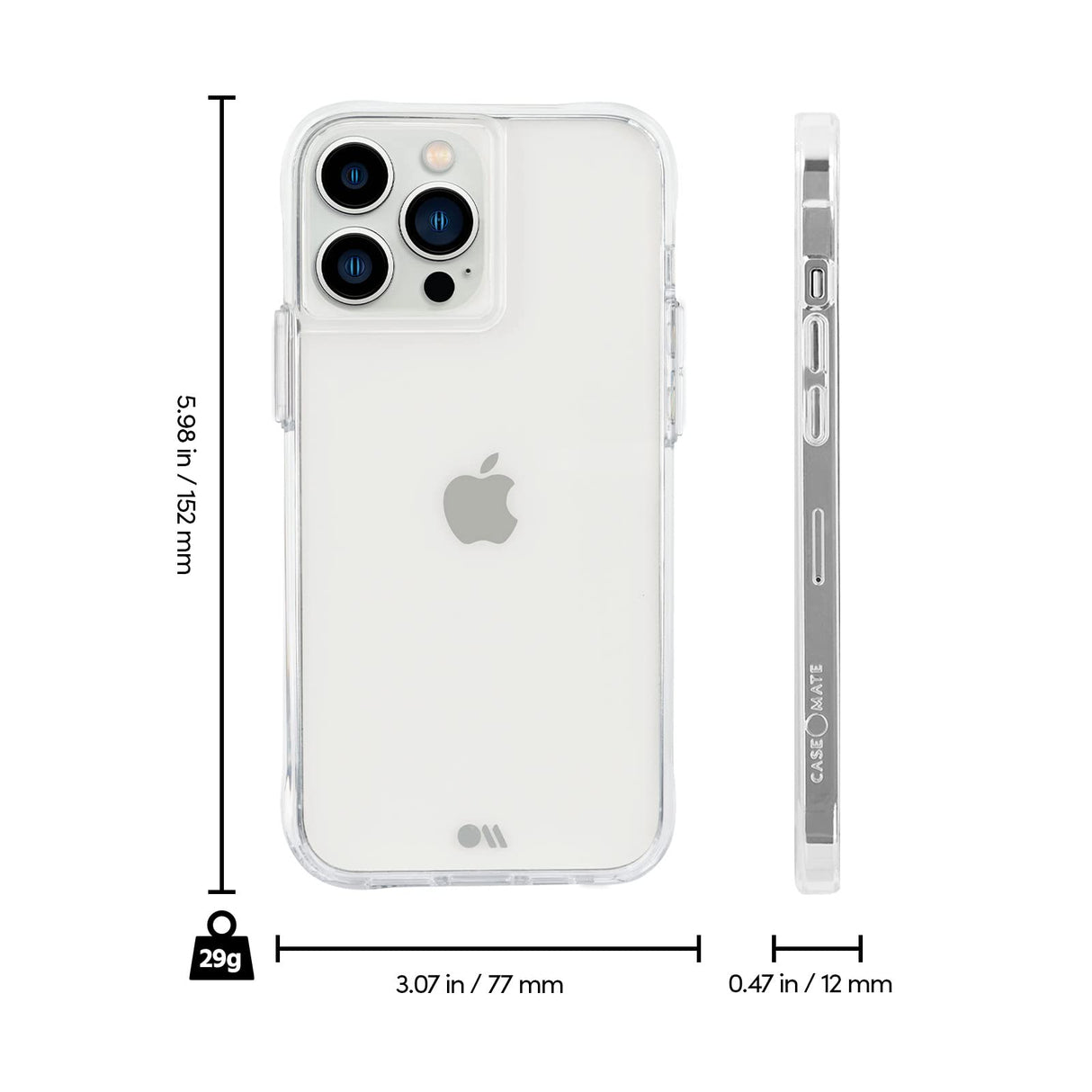 CASE-MATE - TOUGH CASE FOR APPLE IPHONE 13 PRO - CLEAR