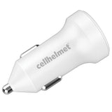 Cellhelmet - Pd Usb C Car Charger 20w And Usb C To Apple Lightning Cable 3ft - White