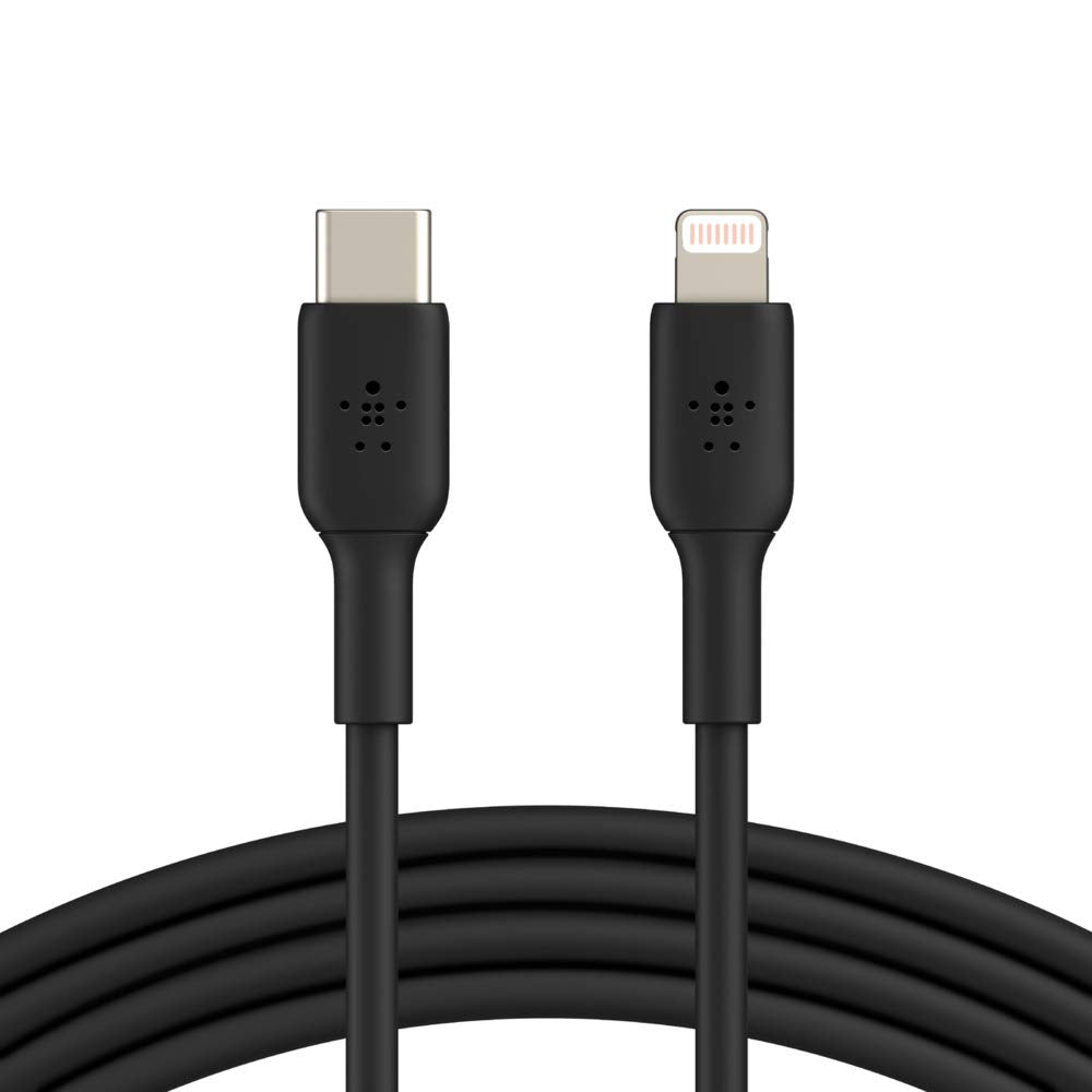 Belkin - Boost Up Charge Usb C To Apple Lightning Cable 3ft - Black