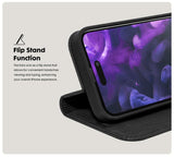 IPHONE 15 PRO LAUT PRESTIGE FOLIO CASE - BLACK