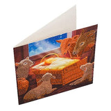 Crystal Art Card Kit - Baby in a Manger- Create Your Own 7"x7" Card Kit - for Ages 8 and up