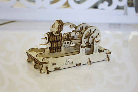 UGEARS Engine 3D Wooden Puzzle Brain Teaser Construction Set for Teens and Adults