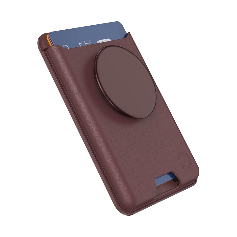 Popsockets - Magsafe Popwallet Plus - Oxblood Alum