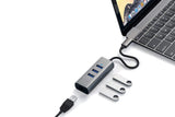 Satechi - Type C 2 In 1 Usb Hub With Ethernet - Space Gray