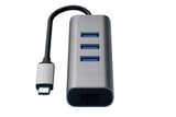 Satechi - Type C 2 In 1 Usb Hub With Ethernet - Space Gray