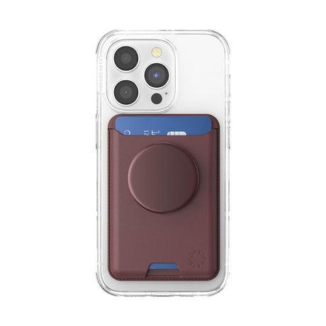 Popsockets - Magsafe Popwallet Plus - Oxblood Alum