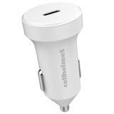 Cellhelmet - Pd Usb C Car Charger 20w And Usb C To Apple Lightning Cable 3ft - White