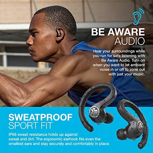 Jlab - Jbuds Air Sport True Wireless In Ear Earbuds - Black