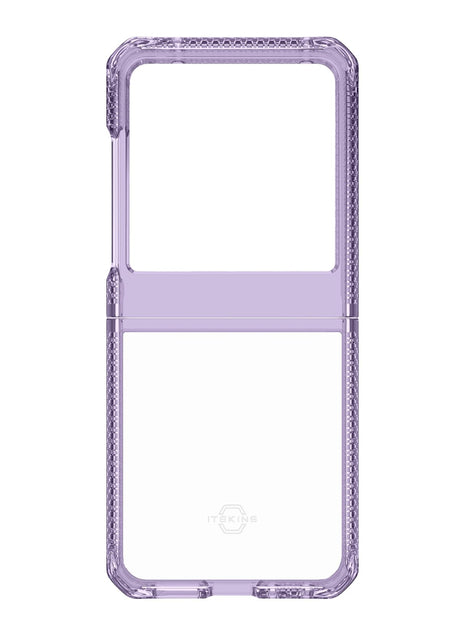 Itskins - Hybrid_r Clear Case For Motorola Razr (2024) - Light Purple And Transparent