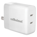 Cellhelmet - Usb C Dual Wall Charger 20w Pd - White