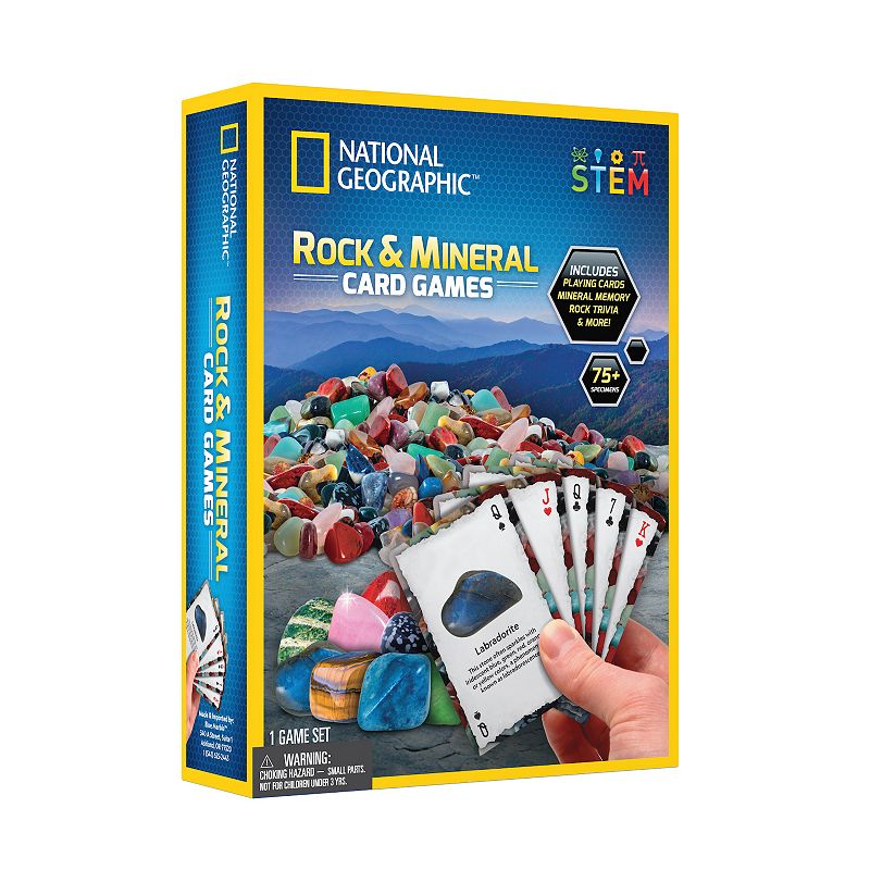 National Geographic Rock + Mineral Card Games