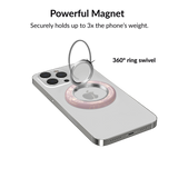 VELVET CAVIAR - Magnetic Phone Ring & Stand - Dusty Rose Chrome Floral