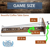 Wood Expressions - WE Games Shoot The Moon Board Game - Dark Stained Solid Wood - 17.5 in.