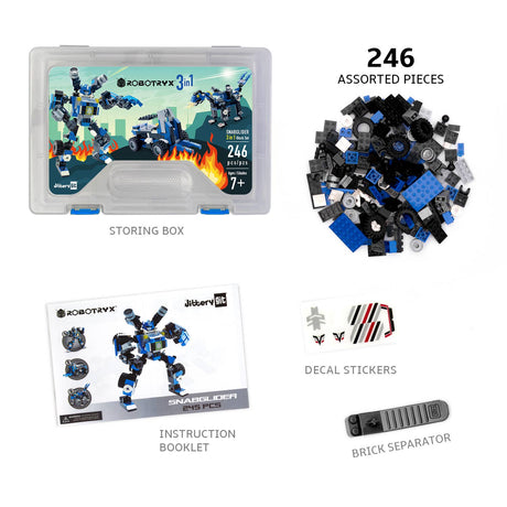 Robot 3-in-1 Building Toy set 246 pc snabglider