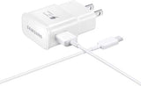 Samsung - Fast Charging 15w Usb A Wall Charger And Usb A To Usb C Cable - White