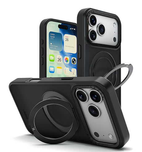 xBase iPhone 17 Pro Max - DuoHybrid w/ Kickstand MagSafe - Protective Case - Black - image 1