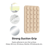 VELVET CAVIAR - Magnetic Suction Phone Mount- Nude