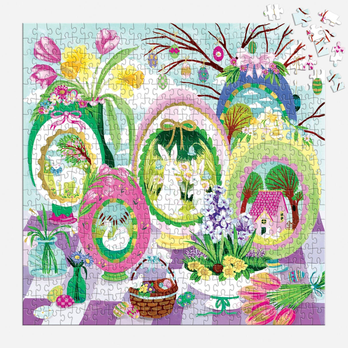 Galison - Windows to Spring 500 Foil Piece Puzzle