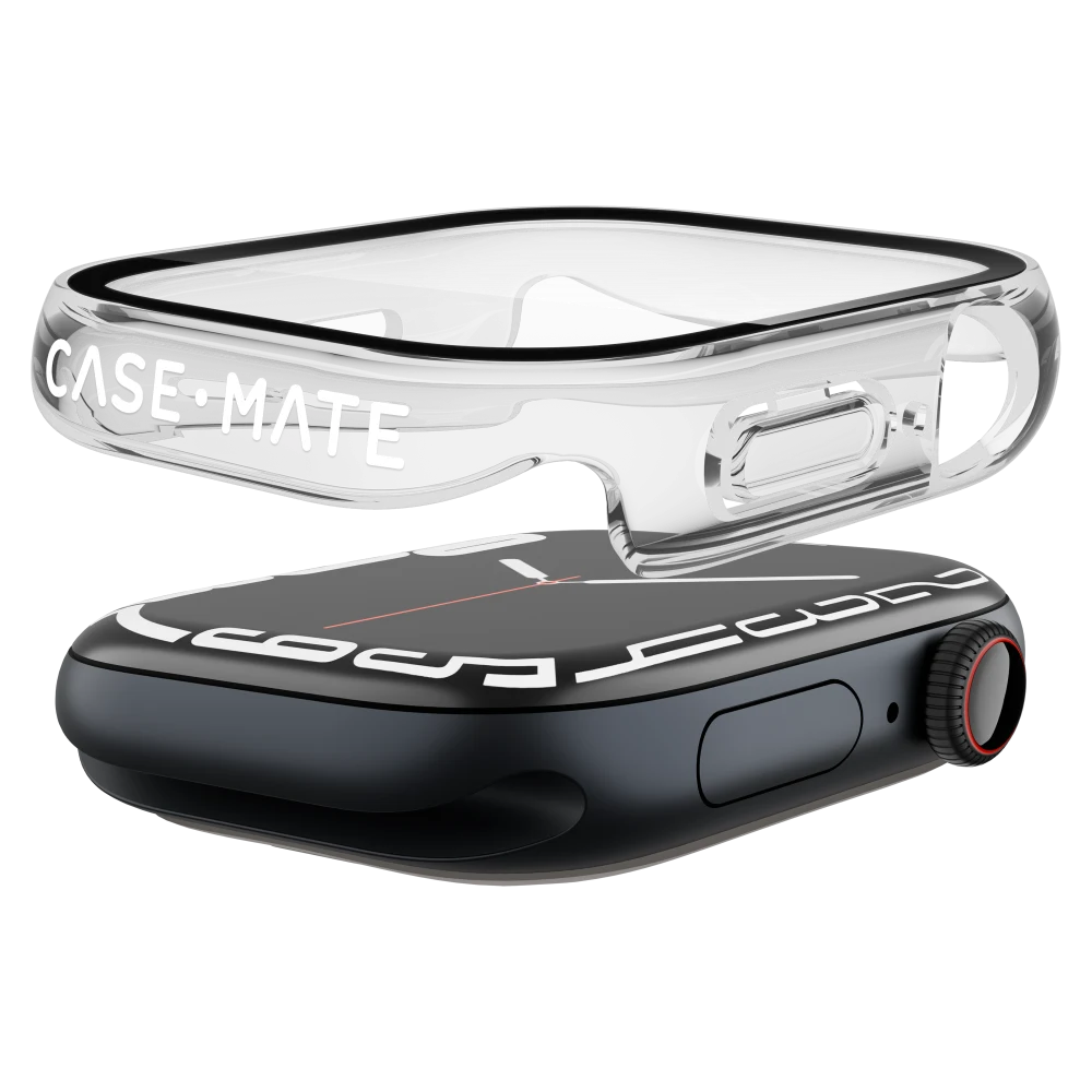 Case-Mate - Tough Case with Integrated Glass Screen Protector for Apple Watch Series 10 46mm - Clear