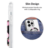 VELVET CAVIAR - Magnetic Phone Ring & Stand - Pink Rose Floral
