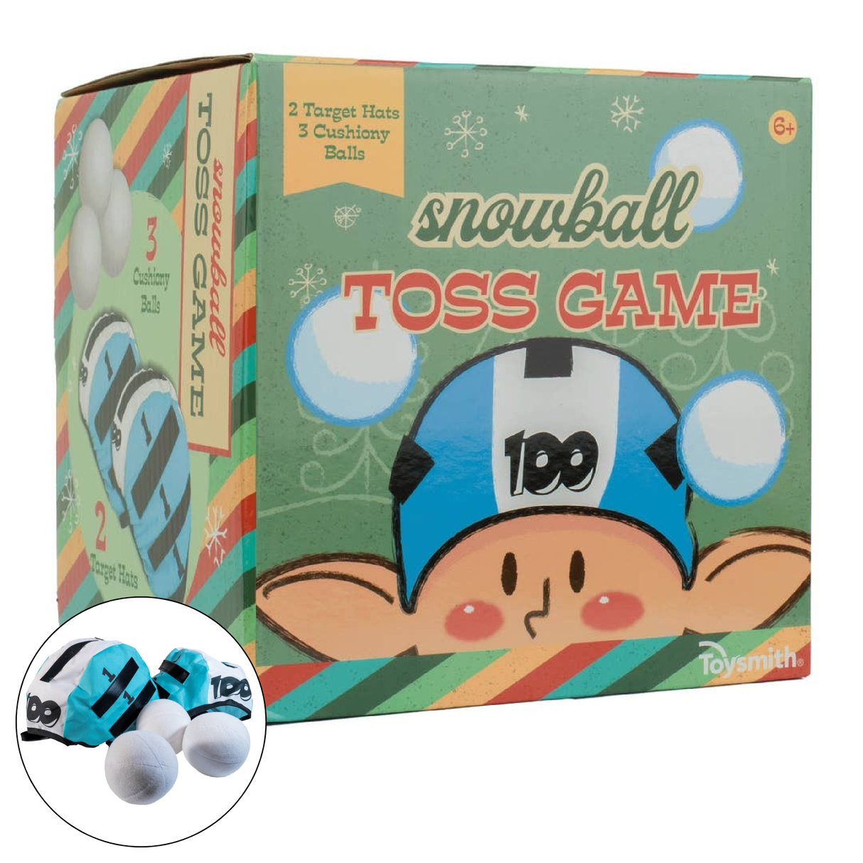 Toysmith - Snowball Toss Game - Holiday, Christmas, Winter