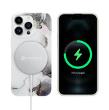 BASE IPHONE 15 PRO (6.1) - MARBLE LUXURY SHOCKPROOF COVER - image 2