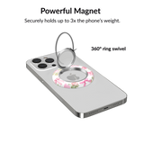 VELVET CAVIAR - Magnetic Phone Ring & Stand - Posie Pink Bow