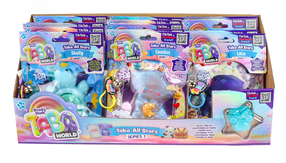US Toy Company - Ready-Made Taba Squishy Stress Toy Asst 15-Unit Display