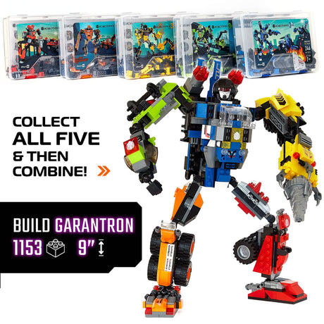 Robot Toy for Kid Builders (212 Pc) CliffSling - 3 in 1 Toys