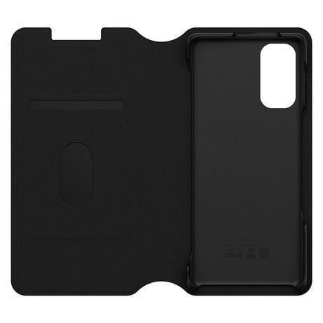 OtterBox - Strada Series Via Case for Samsung Galaxy S20 and S20 5G - Black Night