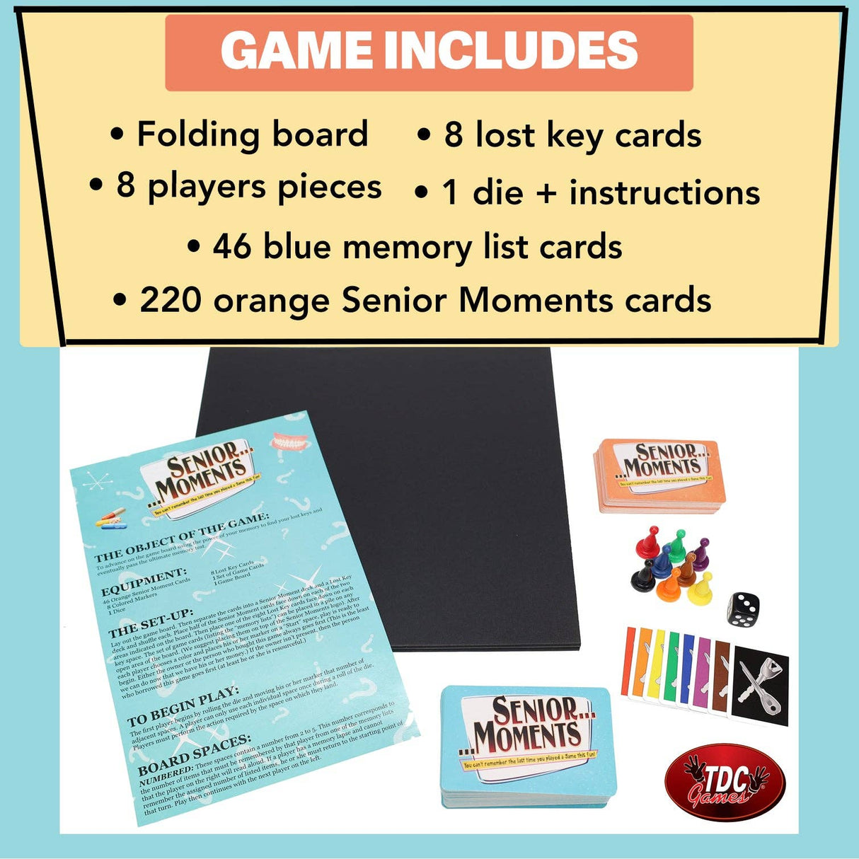 Wood Expressions - Senior Moments Board Game for the Whole Family