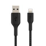 Belkin - Boost Up Charge Usb A To Apple Lightning Braided Cable 3ft - Black