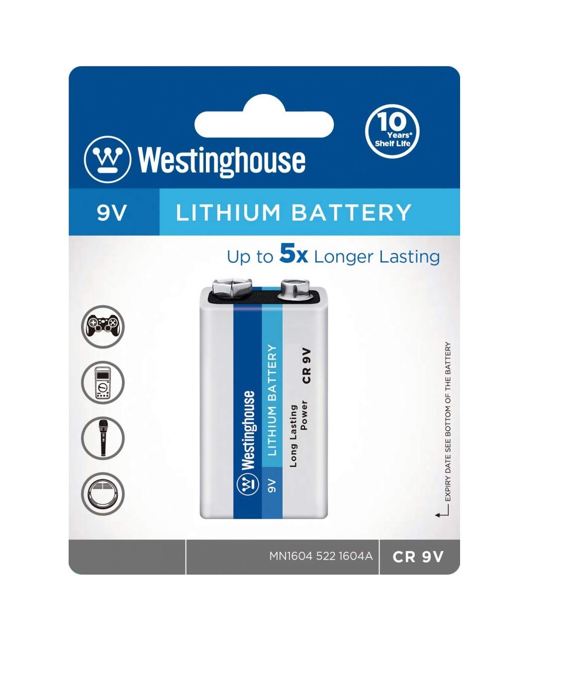 WESTINGHOUSE 9V LITHIUM BATTERY