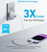 Anker - 323 Charger 1c1a Pd Special 32w - White