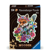 Ravensburger Colorful Fox 150 Piece Wooden Jigsaw Puzzle - for Adults and Kids for Age 10 Years Up