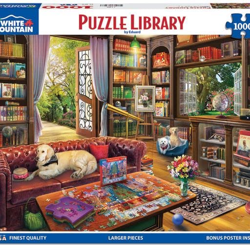 White Mountain Puzzles - Puzzle Library - 1000 Piece Jigsaw Puzzle