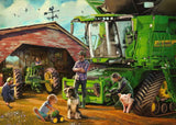 Ravensburger John Deere Then & Now 1000 Piece Jigsaw Puzzle for Adults - Every Piece is Unique, Softclick Technology Means Pieces Fit Together