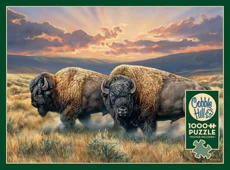 Cobble Hill 1000 Piece Puzzle - Dusty Plains - Sample Poster Included - image 5