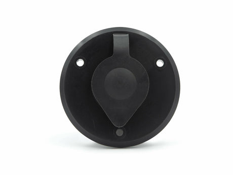 Thetford|B&B Molders RV Replacement Parts and Accessories Camper Coaxial Antenna/Cable TV Plate Large Jack Cover Polar Black PN 94321