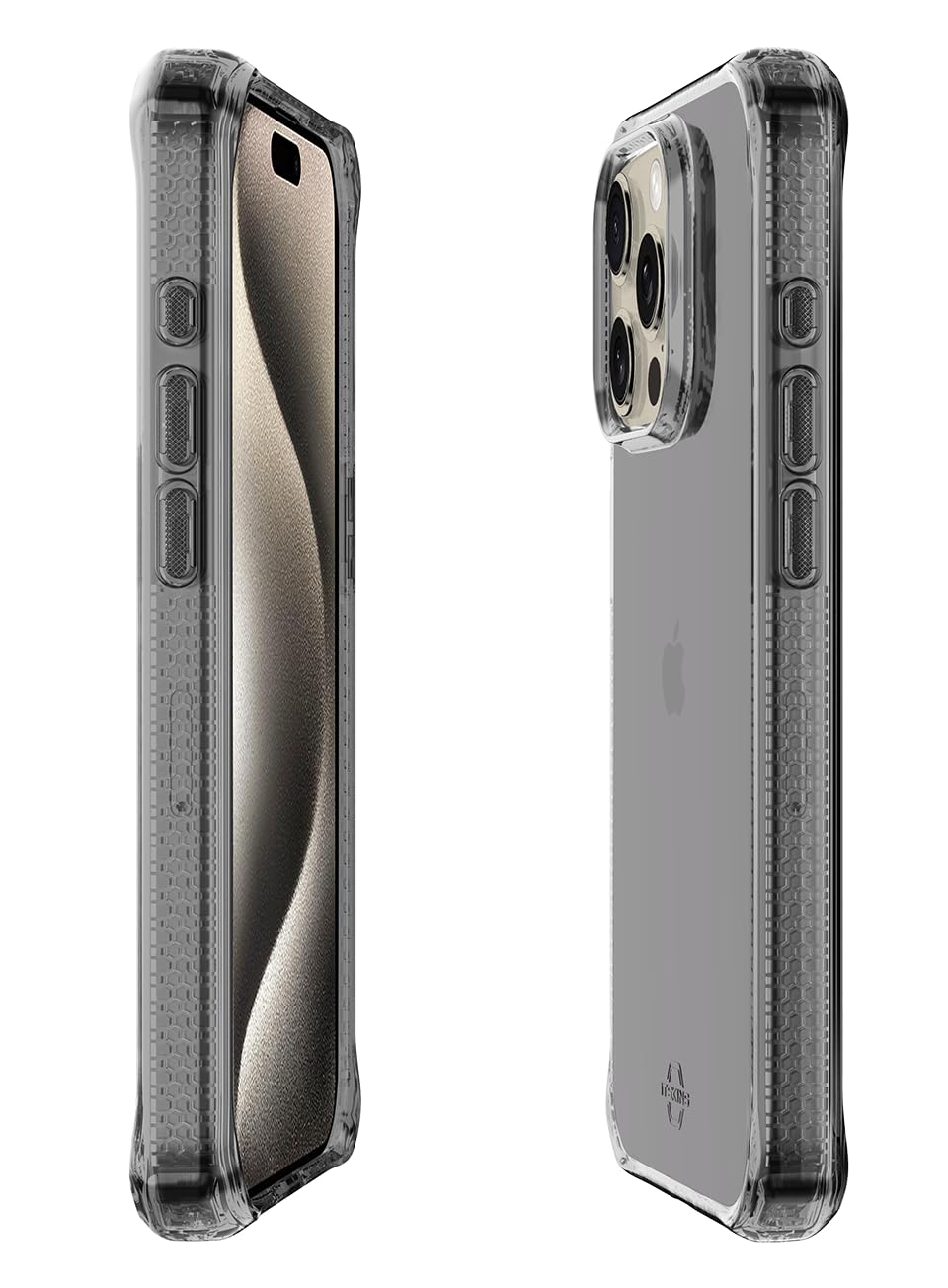 Itskins - Spectrum_r  Clear Case For Apple Iphone 15 Pro  - Smoke