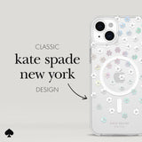 Kate Spade - New York Protective Hardshell Magsafe Case For Apple Iphone 15 Plus - Scattered Flowers