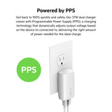 Belkin - Dual Port Usb A And Usb C Pd 37w Wall Charger With Pps - White